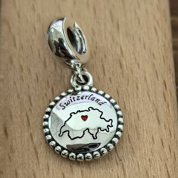 Pandora Switzerland Exclusive Charm Pendant, S925 Silver Bracelets - Picture 1 of 4